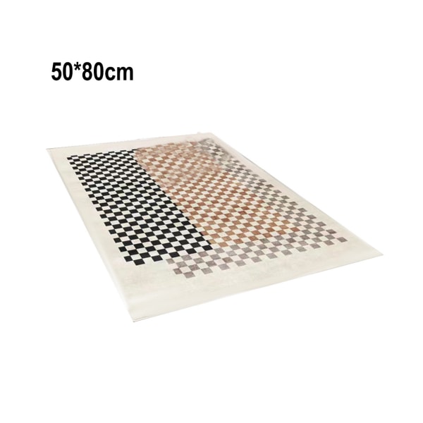 Erittäin pehmeä sisustus moderni shag matto pörröinen liukumaton shag matto ruokasali olohuone matto-ranskalainen shakkilauta -5