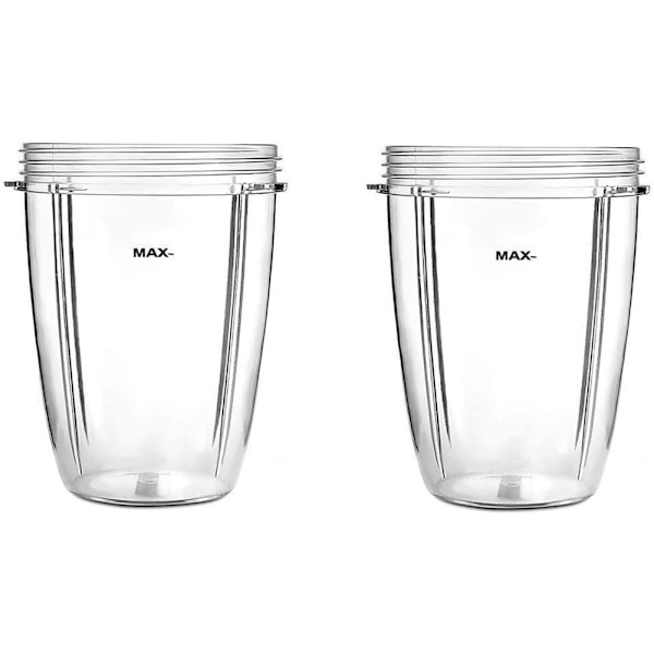 24Oz Muggar för Nutribullet Tillbehör 600W 900W Blender Juicer Mixer Ersättningsdelar (2-pack)