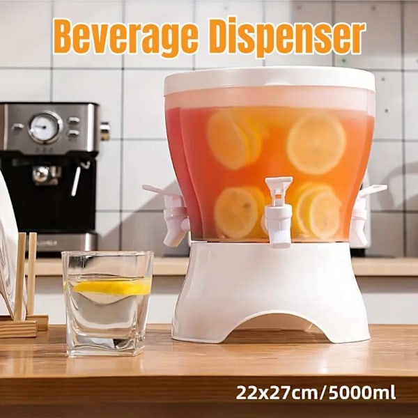 Kanna med Kran Kallvattenbehållare Lemonad Dryckdispenser för Kylskåp
