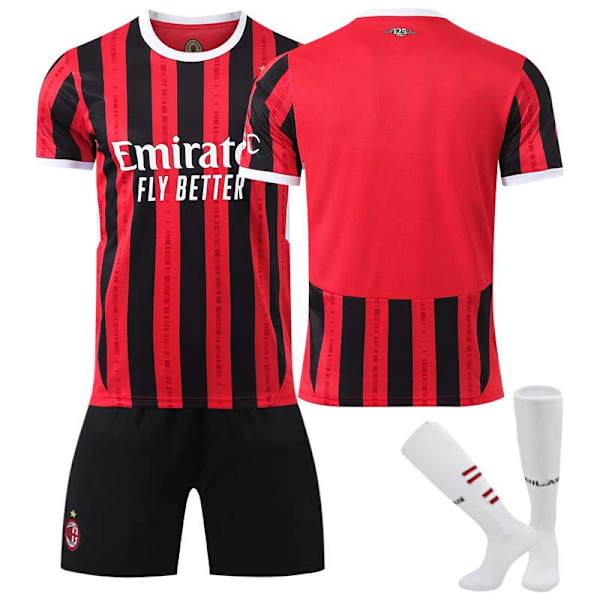 2425 AC Milan hovedtrøje rød fodboldtrøje XL(180-185cm)