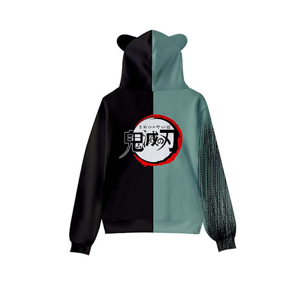 Demon Slayer Cosplay Hoodie med Huva för Vuxna - Sporttröja, Pullover, Present D S
