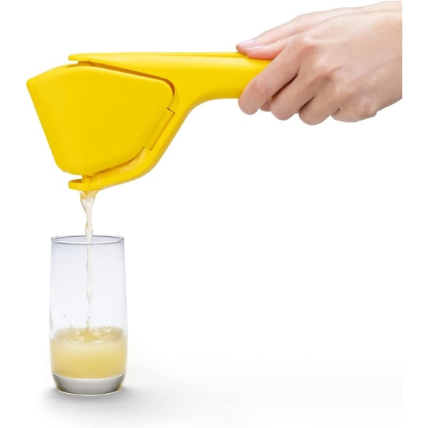 Citronfluicer, Easy Squeeze Manuel Citron Juicer, Citrus Juicer Foldes fladt Kompatibel med pladsbesparende opbevaring, Citronpresser -ES Yellow