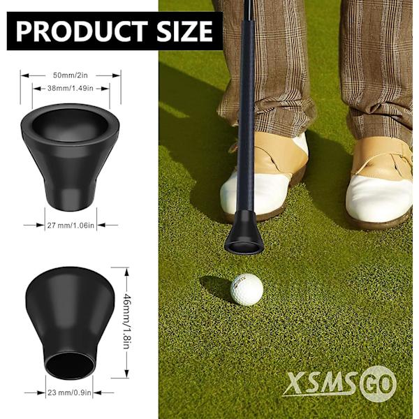 3kpl golfpallonnoutaja, golfpallon poimintaimukuppi, golfpallon tartunnan imukuppi puttereille ja golfaajille Black