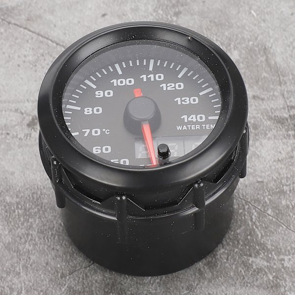 2in 52mm Bil Elektronisk Vanntemperaturmåler Temperatur Analog Måler med Sensor 7 Farger LED Universal