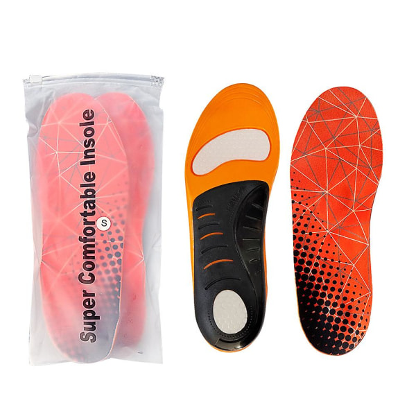 Orthoflexx innersula High Arch Fotstöd Platta fötter Plantar Fasciitis Innersula orange m 41 to 43