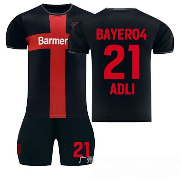 2425 Leverkusen hjemmebanetrøje Adley fodbolduniform A L(175-180cm)