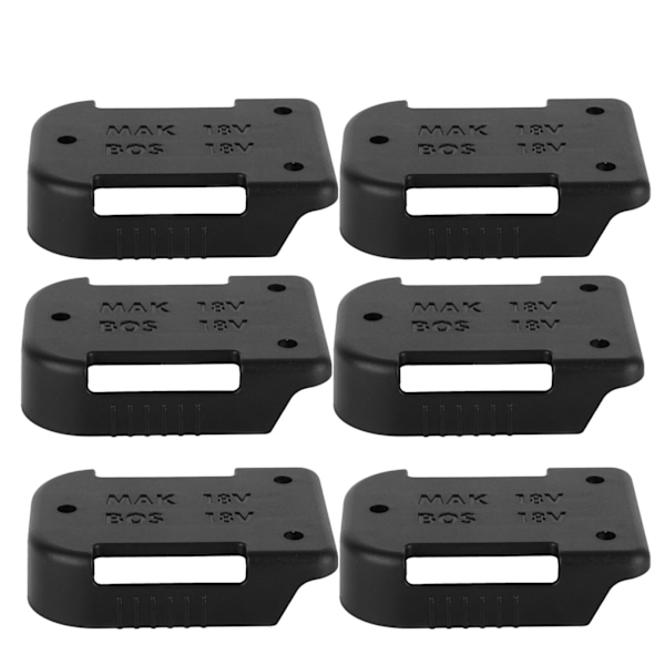 6 st batteridriven monteringskontakt adapter dockhållare för BOSCH 18V skyddande fodral