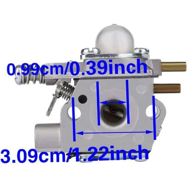 Bränsle kompatibelt med Echo Srm-2400sb Srm-2410 Gt-2400 Pe-2400 Ppt-2400 Pp-1250 Wt-424 12300052131 12300052132 Luftfilter