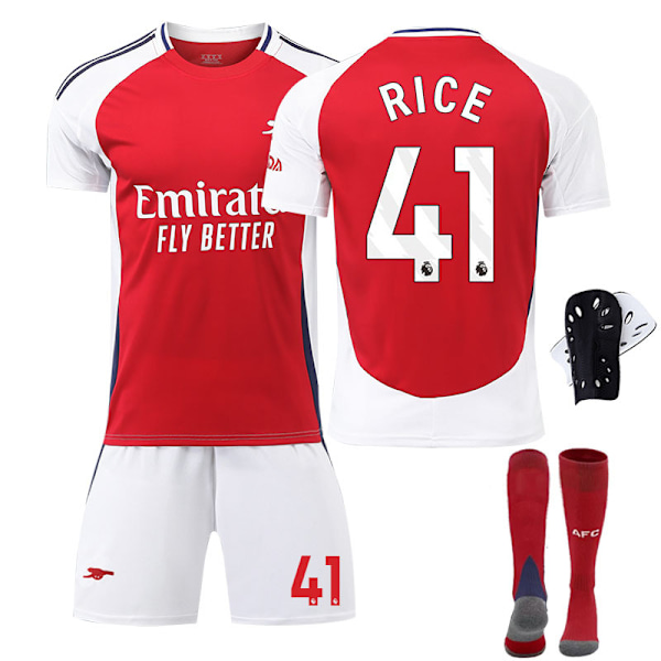 2425 Arsenal hjemmebanetrøje RICE Fodbolddragt B 16(90-100cm)