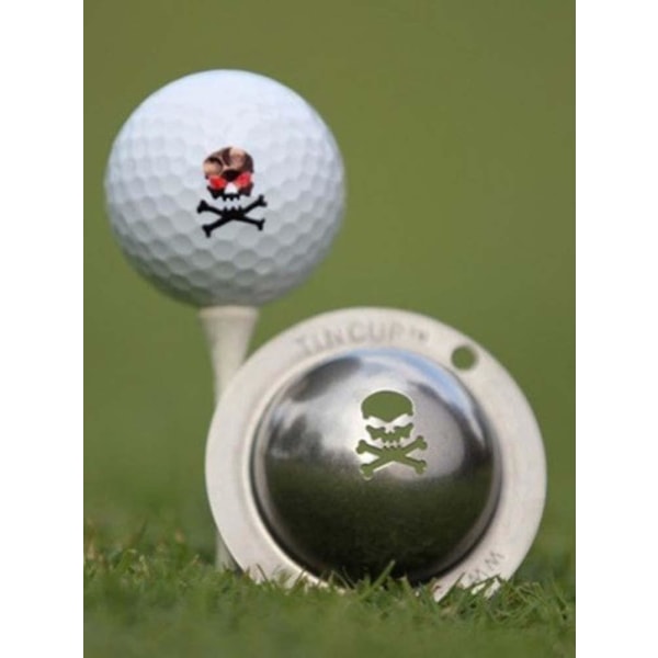 Tin Cup Golf Ball Custom Marker Alignment Tool Jolly Roger