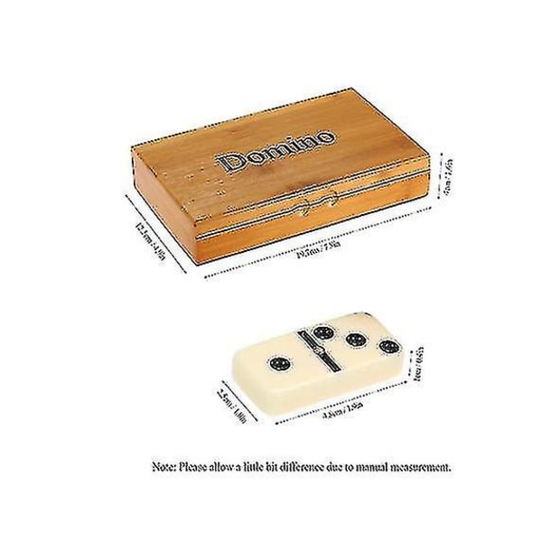 Domino Set - Lyxiga Dominos i case som är kompatibelt med brädspel för barn och vuxna