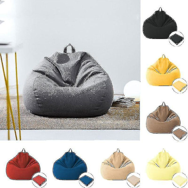 Lazy Sohvan Cover Bean Bag Cover Sohva Cover Tuolinpäälliset Huonekalut Cover_y Dark grey 70*80cm