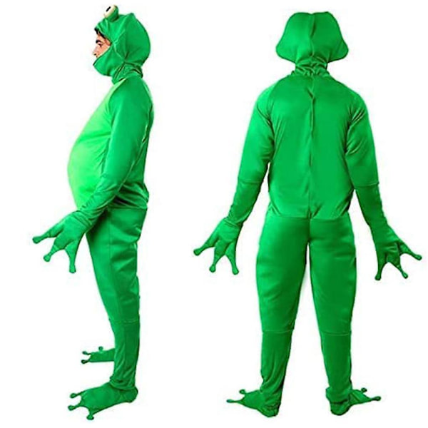 Groda Kostym Kostym Unisex Vuxen One Piece Jumpsuit Halloween Roliga Outfits XXL