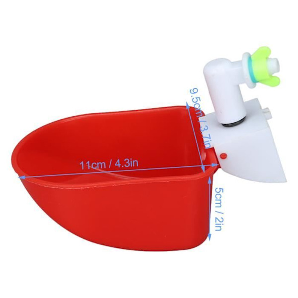 Atyao 4-pack Drickskålsdispenser Vattenkopp Dricks för Höns Kyckling Boskap -hg