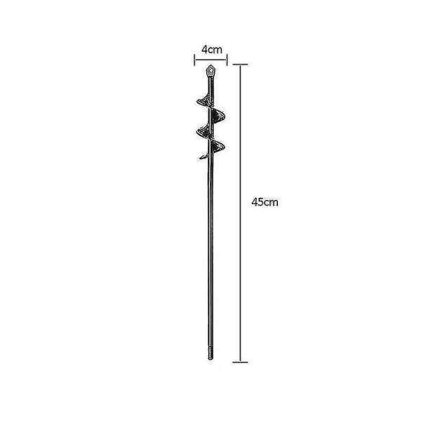 4 kokoa Puutarhateräporanterätyökalu Spiraalireiänkaivaja Maapora Maapora -HG 4CMx45CM