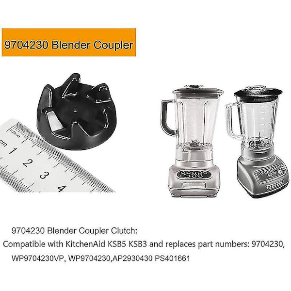 7 delar 9704230 Blender Drivkobling Ersättningsdel för KitchenAid Blendrar Ersätter Wp9704230vp W Zh52