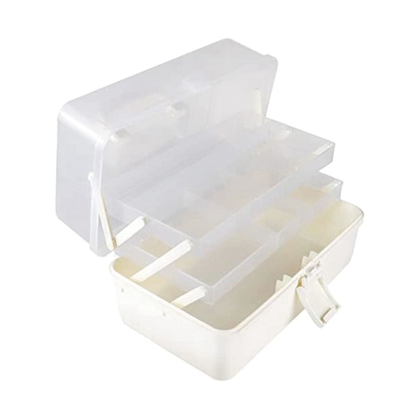 Craft Storage Box Organizer 3-tasoinen kalastusvälinelaatikon organizer Ompelulaatikko Nail Art Organizer kanssa