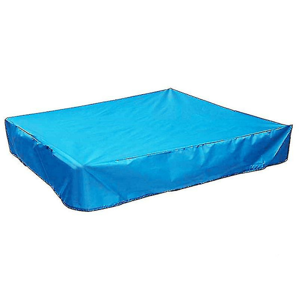 Støvtett Beskyttende Sandkassedeksel Vanntett Sandkassebassengdeksel Blue 120*120