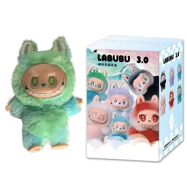 Labubu V3 The Monsters Big Into Energy-serien Vinylplysjanheng Blindboks Ansiktsdukke Actionfigur Nøkkelring Gave A