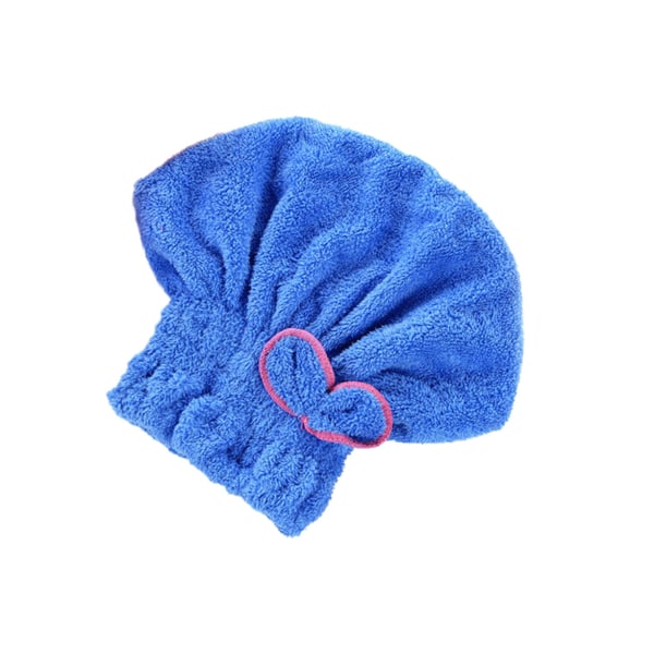 Hårtørkende håndkle 3 pakker, hurtigtørkende mikrofiber hårhåndkle, superabsorberende hårhåndkle - blå
