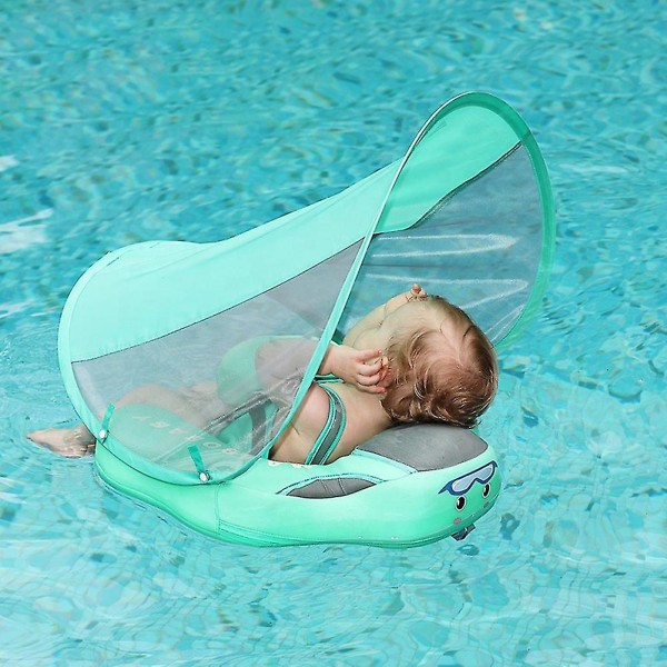 Ensiluokkaiset älykkäät uimaharjoitukset, joissa aurinkokatos ei täytä tiiviitä baby uimarenkaita Pink