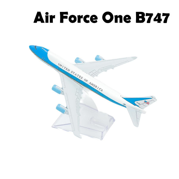 1:400 Flygplan Boeing Airbus Flygplansmodell Die-Cast Miniatyr Leksaker för Barn Julgåva Pojke -ES Air Force One