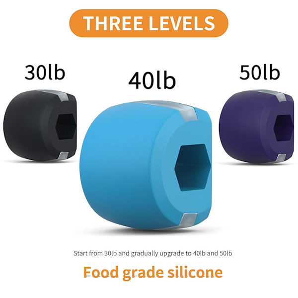 Käktränare, käktränare, käktränare för kvinnor män, käktränare för chisell och definiera din käklinje Purple-50lb-Advanced