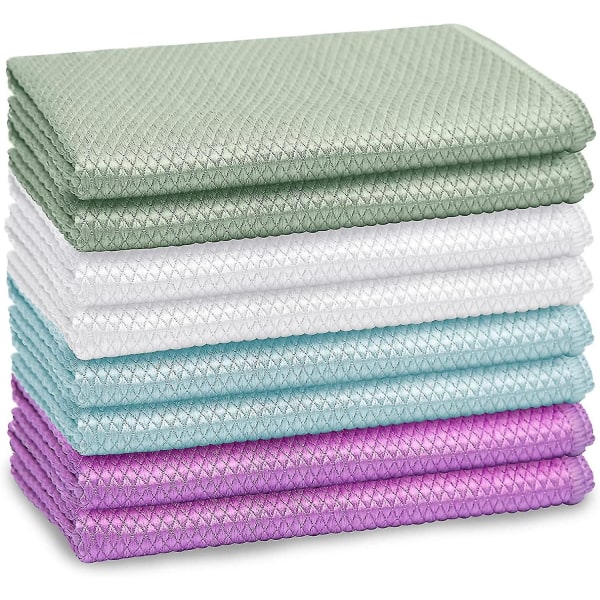 8-pack Nano Streak Free Miracle rengöringsdukar, 30cm X 40cm Återanvändbara Nano Easy Clean trasa Nanoscale rengöringsdukar Nano rengöringsdukar