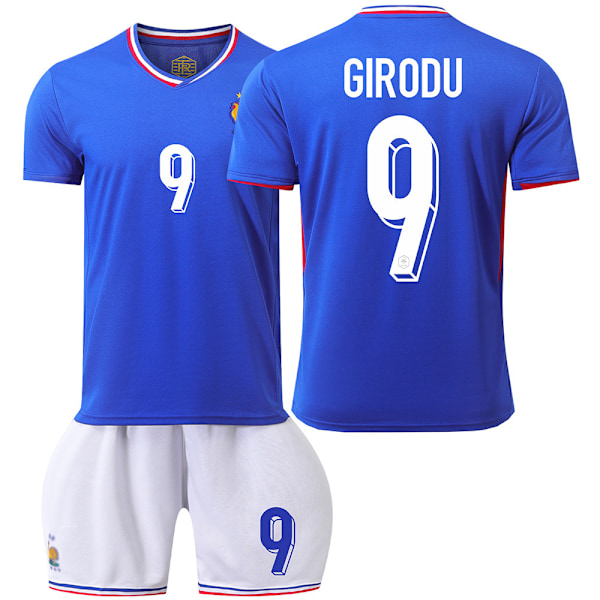 2024 EM Frankrike hjemmefotballdrakt - Giroud S(165-170cm)