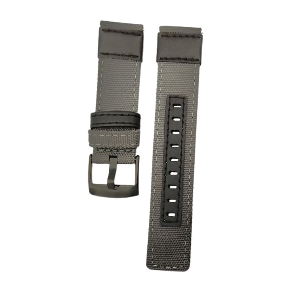 Klokkearmbånd fortykket Sterk seighet Hurtigutløser 20mm/22mm Universal Nylon armbåndsurrem Kompatibel Samsung S3/s2 Grey 22 mm