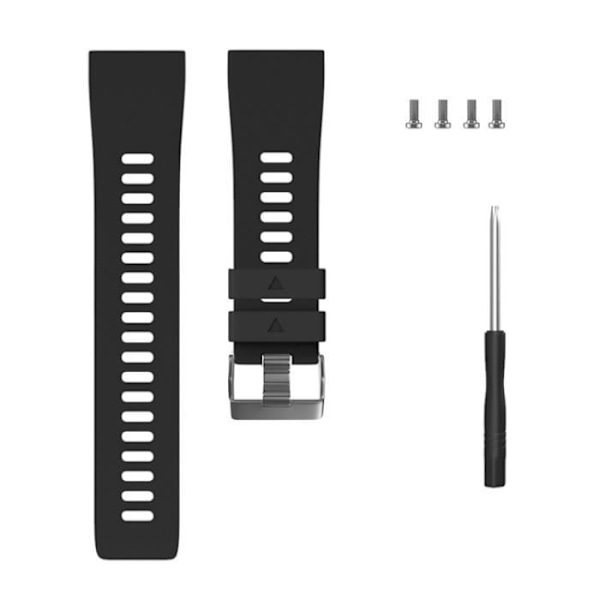 Vaihto silikoniranneke Garmin Forerunner 35 kello-mustalle