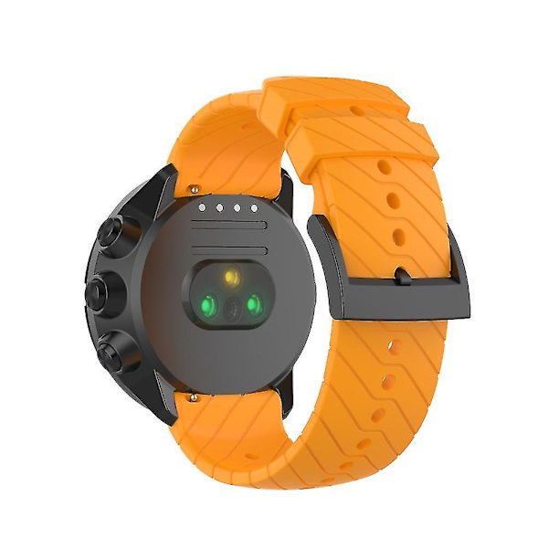 24 mm erstatnings silikone universelt urbånd Smart urrem, kompatibel med Suunto 9 -hg Grey
