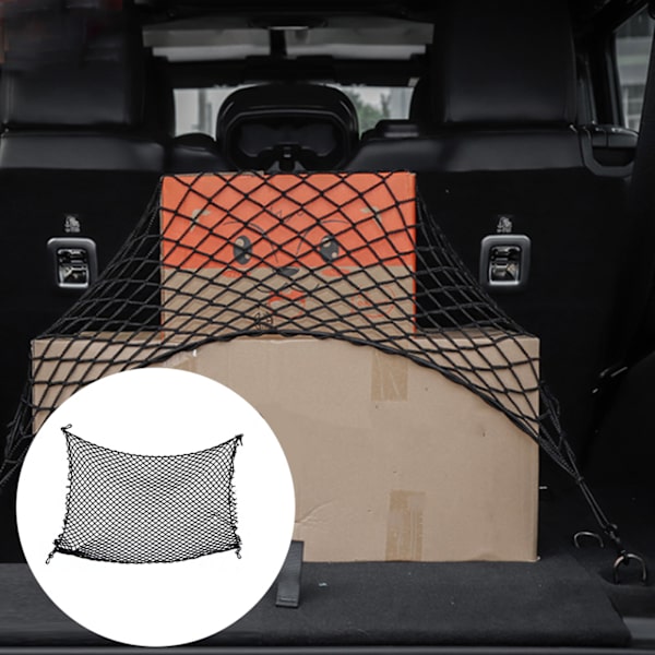 Bil Bakre Bagageutrymme Diverse Nätförvaring Organizer Nät Elastiskt Nät Passar för Jeep Wrangler JL