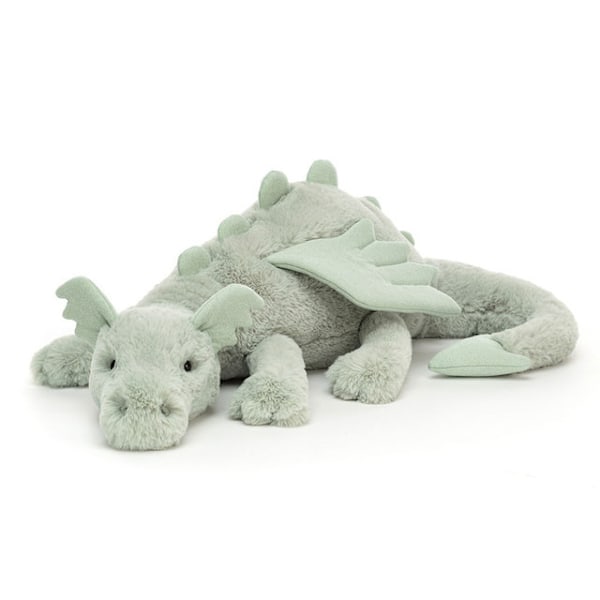 Sky Jelly Drage Plyslegetøj Sød Tegnefilm Pige Børneværelse Dukke Dekoration Scene Azure dragon 90cm