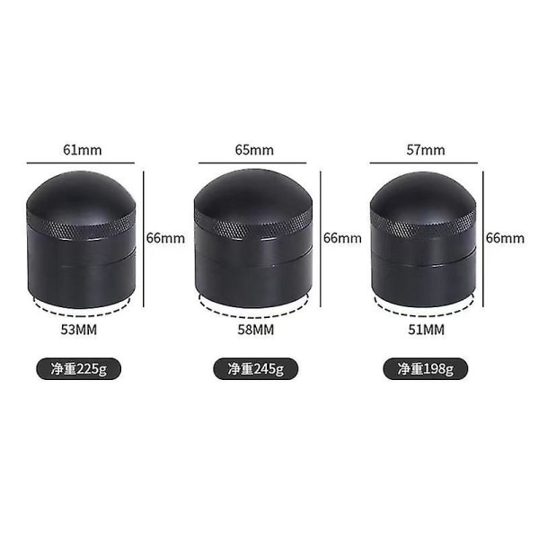 51mm/53mm/58mm Manuell Baristapulver Kaffekontaktfördelare Nivellering Verktyg Nåltyp Kaffepulver Verktyg -ES 53mm