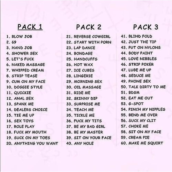 Morsomme tokens Morsomme tre-valentinspynt, morsom romantisk sexgave -ES Pack 1 Round