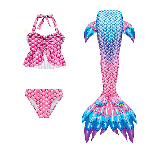 Tredelt havfruebadedrakt for barn Mermaid Tail badedrakt / flere stiler å velge mellom Style5 150cm