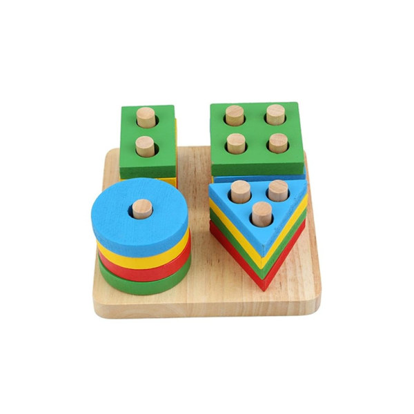 Montessori-tyylinen puinen oppimislelusetti lapsille