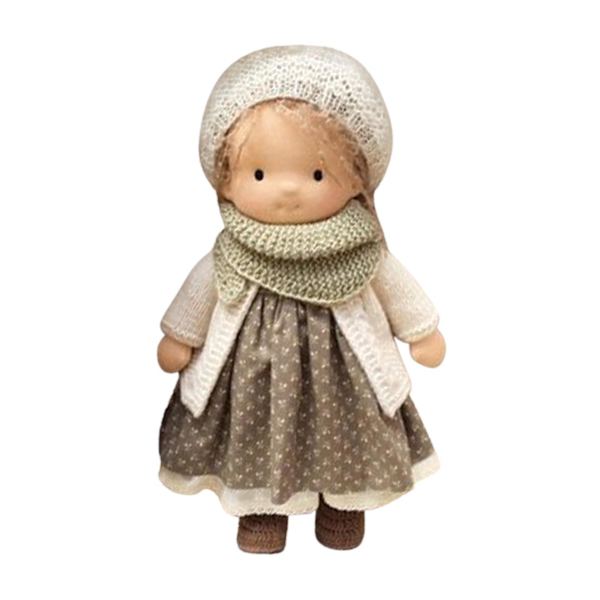 Bomulls Waldorf-dukke Håndlaget Mini Klesdukke DIY Dukker