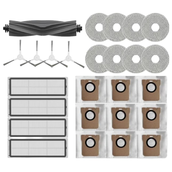 För Dreame L10S Ultra/S10 Pro, för Xiaomi Robotdammsugare X10 Plus Huvudborste Sidoborste Hepa Filter Mopp Dammpåsar Tillbehör
