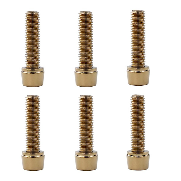 Cykelstyrstammebolte, titanium-allen Tapered Cykelstyrstammebolte Cykelstyrebolte M5 gold