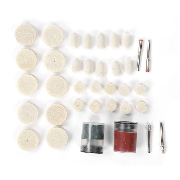 36PCS Uldfilt Slibning Polering Hjul Pads Kit Uld Polering Tilbehør