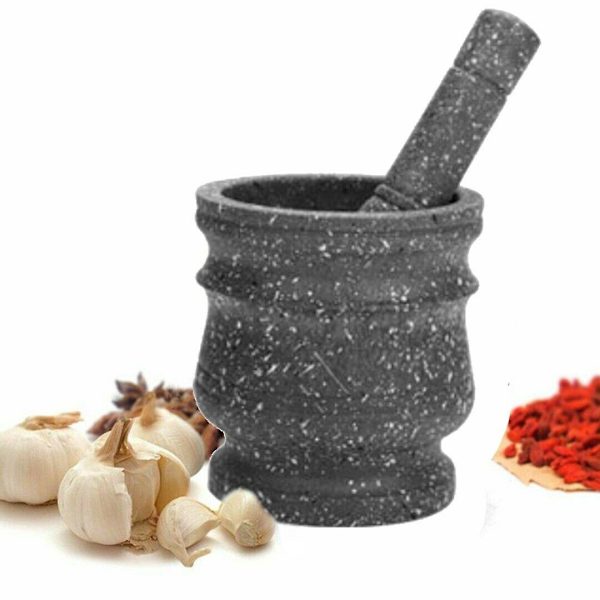 Granitmönster set Sten Örtkvarn Solid Grinder Matlagning Set Granite pattern