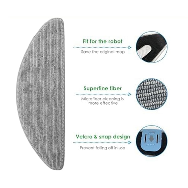 Udskiftningsmoppeklude Pads Rengøringsklude til iRobot Roomba Combo I5, I5+, J5, J5+ Støvsuger Reservedele