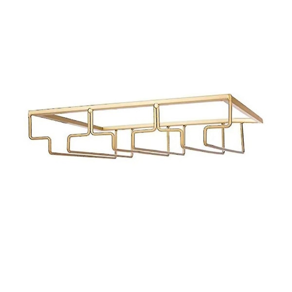 2x 3 rader Vinglasställ Und Er Skåp Stemware Hållare Järn Vinglas Organizer Glasögon Förvaring -ES