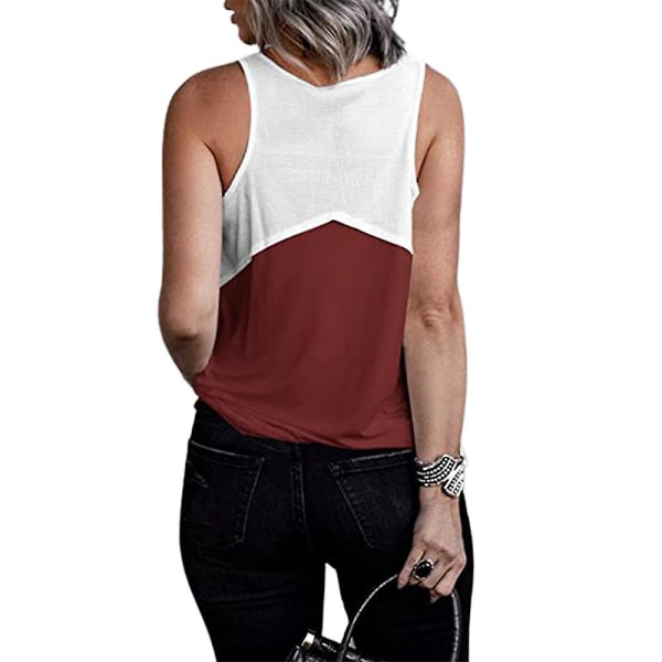 Damväst Tanktoppar Sommar Wine Red M
