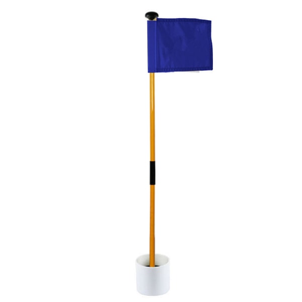 Golf Flaggstang, Putting Green Flagg Hull, Golf Pin Flagg for Golf Trening Blue