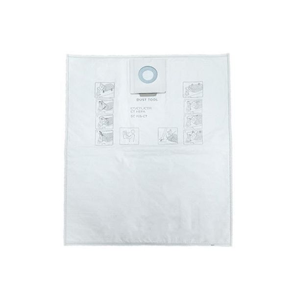 1 STK støvopsamlingspose til Festool CT36E CT CTM26 tilbehør non-woven støvpose