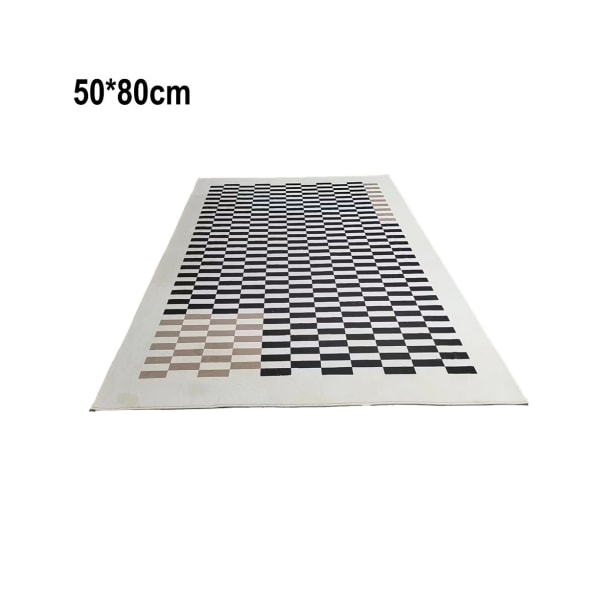 Erittäin pehmeä sisustus moderni shag matto pörröinen liukumaton shag matto ruokasali olohuone matto-ranskalainen shakkilauta -3