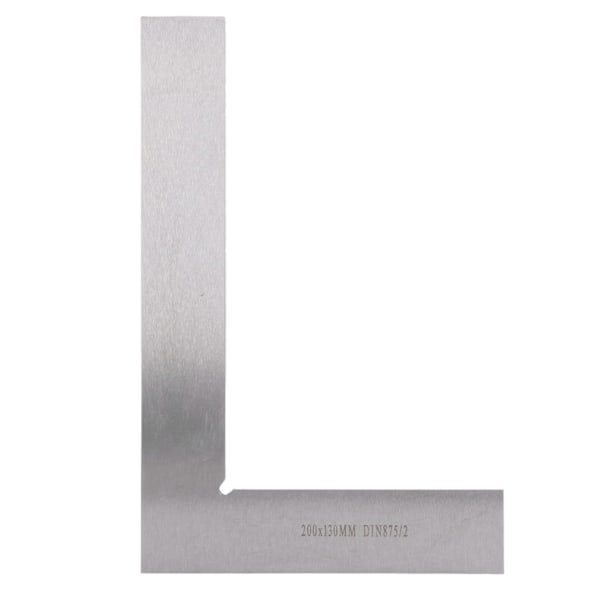Koneistajan neliö 200x130mm 90 asteen suorakulma Korkea tarkkuus Ergonominen Hiiliteräs Insinööri neliöviivain